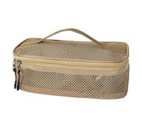 Kitchen Bag | Tableware for High Capacity 29 x 13 x 9 cm | Portable and Washable Net Organizer Bag | Great Utensil Holder for Travel, Picnics and Kitchen to A, Khaki, Consulte la descripción, See