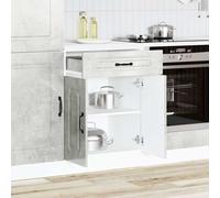 Kitchen Base Cabinet Freestanding Kitchen Storage Cupboard Engineered Wood Unit