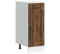 Kitchen Base Cabinet Lucca Smoked Oak Engineered Wood Berkfield Home Brown One Size