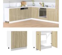 vidaXL Bottom Cabinet Storage Cupboard Cabinet Sonoma Oak Engineered Wood