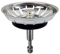 Kitchen Basin Drain Sink Waste Strainer Plug Steel with Adjustable Height