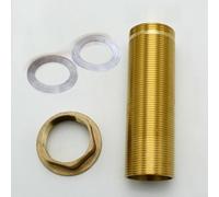 Kitchen Basin Mixer Tap Refurbishment Kit Containing Threaded Brass Nut Copper Tube and Two Apron Seals (M32-100mm)