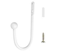 Kitchen Bathroom Decorative Window Curtain Holdbacks Wall Mounted Hook Drapery Accessories for Drapes Shower Curtain Holder for The-wall Clear Stick on No Screw Mounted Farmhouse