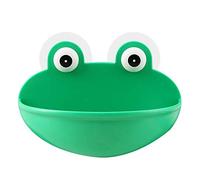 Kitchen Bathroom Soap Box Case with Frog Shaped Soap Dish Holder and Suction Cup Home Accessories Environment Living Leaf Aquarium Decoration