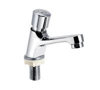 Kitchen Bathroom Time Delay Faucet Chrome Plated Self Closing Water Saving Faucets Basin Sink Taps