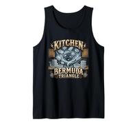 Kitchen Bermuda Triangle Missing Lid Funny Kitchen Humor Tank Top