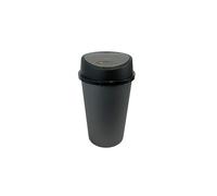 KITCHEN BIN 45L Touch Top - Platinum Silver, Silent Lid, Removable Lid, Non-Slip Base, Compact & Space-Saving