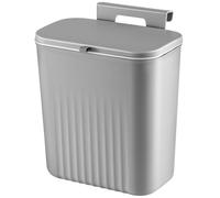 Kitchen Bin 9L Foldable Hanging Trash Bin with Lid Food Dustbin