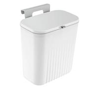 Kitchen Bin 9L Foldable Hanging Trash Bin With Lid Food Dustbin Wall Mounted