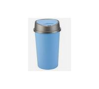 KITCHEN BIN Blue 45L - Touch-Top Lid, Removable, Non-Slip Base, Modern Round Waste Bin