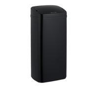 Relaxdays Black Kitchen Bin with Sensor