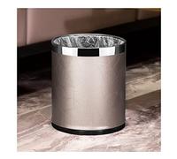 Kitchen Bin Trash Can 15L Round Trash Can Household Liviroom Kitchen Trash Cans No Lid Double-Layer Large Capacity Bedroom Office Garbage Cans Simple Trash Bin Rubbish Waste Bin