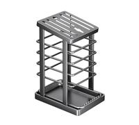 Kitchen Block, Sturdy Utensil Stand with Large Capacity | Practical organiser with integrated drip tray, space-saving kitchen aid for worktops, reliable storage