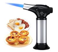 Kitchen Blow Torch with Safety Lock, Ankway Refillable Kitchen Butane Blowtorch Lighter, Adjustable Flame Culinary Torch for Creme Brulee Cooking Baking BBQ Grill DIY, Windproof (Butane Not Included)