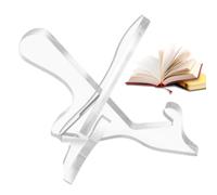 Kitchen Book Stand | Transparent Acrylic X Shape Portable Shelf - Portable Stand, For Home Family Friends Indoor Kitchen Work Library School Museum Books