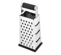 Kitchen Box Grater With Stainless Steel Construction And Handle, Four Sides For Shredding A Variety Of Ingredients Including Chocolate And Cheese(3 Holes)