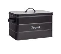 Kitchen Bread Bin Metal Vintage Tin Kitchen Canister Steel Storage Caddy 40cm