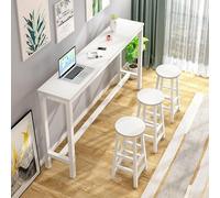 Kitchen Breakfast Bar Table Outdoor High Table for Home Restaurant & Bar Use Perfect for Dining & Entertaining (Chairs Not Included)