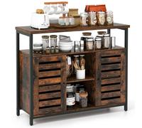 Kitchen Buffet Cabinet Industrial Sideboard Storage Cabinet w/Shelves