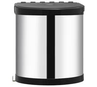 vidaXL Kitchen Built-in Dust Bin Plastic 12 L, White