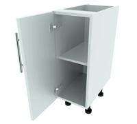 Kitchen Cabinet - 720mm High 300mm Wide - High Line Single Base Unit - High Quality - White Gloss - Flat Pack