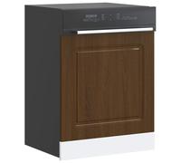 vidaXL Dishwasher Panel Kalmar Brown Oak 60x1.5x67 cm Engineered Wood
