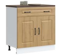 Kitchen Cabinet EngineeredWood Artisan Oak 80x46x81.5cm Ample Storage Indoor Use