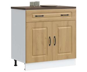 Kitchen Cabinet EngineeredWood Artisan Oak 80x46x81.5cm Ample Storage Indoor Use