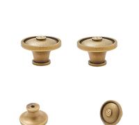 Kitchen Cabinet Handle 2Pack Antique Bronze Brass Knobs and Pulls Wardrobe Furniture Door Knobs Cabinet Vintage Drawer Chinese Style,Hole Pitch 32mm