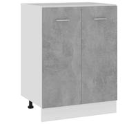 Kitchen Cabinet Hanging Concrete Grey 60x46x81.5cm Engineered Wood Storage Slim