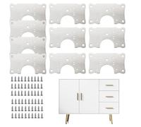Kitchen Cabinet Hinges, Cabinet Door Hinges | 10 Piece Hinge Repair Plate Kitchen Cabinet Door Hinges | Door Hinge Hole Repair Kit, PANELL