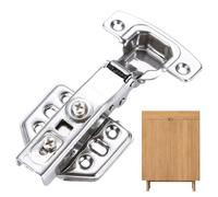 Kitchen Cabinet Hinges - Stainless Steel Soft Close Furniture Hardware - Cupboard Cabinet Door Hinges,for Apartment, Farmhouse, Basement, Garage, Dining Room, Kitchen, Bedroom, Bathroom