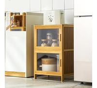 Kitchen Cabinet, Kitchen Storage Unit with 2/3/4/5 Shelves, Glass Door Pantry, Dining Room Sideboard, for Optimal nization and Style.