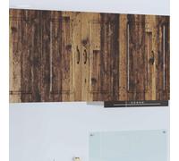 vidaXL 2 Door Old Wood Kitchen Wall Cabinet - Size: 80 x 80 x 31cm - Brown - Wilko