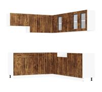 Kitchen Cabinet Set 11 Piece Cupboard Storage Cabinet Engineered Wood vidaXL