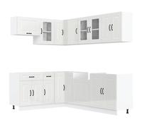 Kitchen Cabinet Set 11 Piece Cupboard Storage Cabinet Engineered Wood vidaXL