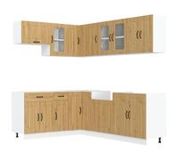 Kitchen Cabinet Set 11 Piece Cupboard Storage Cabinet Engineered Wood vidaXL