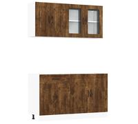 Kitchen Cabinet Set 4 Piece Cupboard Storage Cabinet Engineered Wood vidaXL