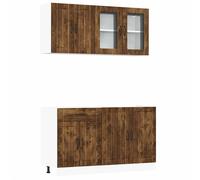 Kitchen Cabinet Set 4 Piece Cupboard Storage Cabinet Engineered Wood vidaXL