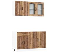 Kitchen Cabinet Set 4 Piece Cupboard Storage Cabinet Engineered Wood vidaXL