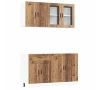 4 Piece Kitchen Cabinet Set Porto Engineered Wood