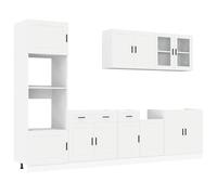 Kitchen Cabinet Set 7 Piece Cupboard Storage Cabinet Engineered Wood vidaXL