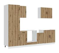 Kitchen Cabinet Set 7 Piece Cupboard Storage Cabinet Engineered Wood vidaXL