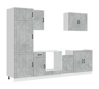 Kitchen Cabinet Set 7 Piece Cupboard Storage Cabinet Engineered Wood vidaXL