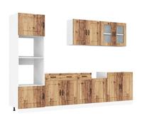 Kitchen Cabinet Set 7 Piece Cupboard Storage Cabinet Engineered Wood vidaXL