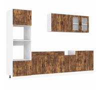Kitchen Cabinet Set 7 Piece Cupboard Storage Cabinet Engineered Wood vidaXL