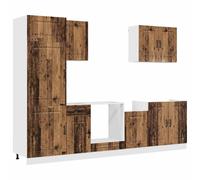 Kitchen Cabinet Set 7 Piece Cupboard Storage Cabinet Engineered Wood vidaXL