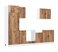 Kitchen Cabinet Set 7 Piece Cupboard Storage Cabinet Engineered Wood vidaXL