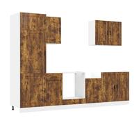 Kitchen Cabinet Set 7 Piece Cupboard Storage Cabinet Engineered Wood vidaXL