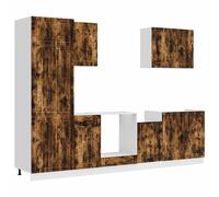 Kitchen Cabinet Set 7 Piece Cupboard Storage Cabinet Engineered Wood vidaXL